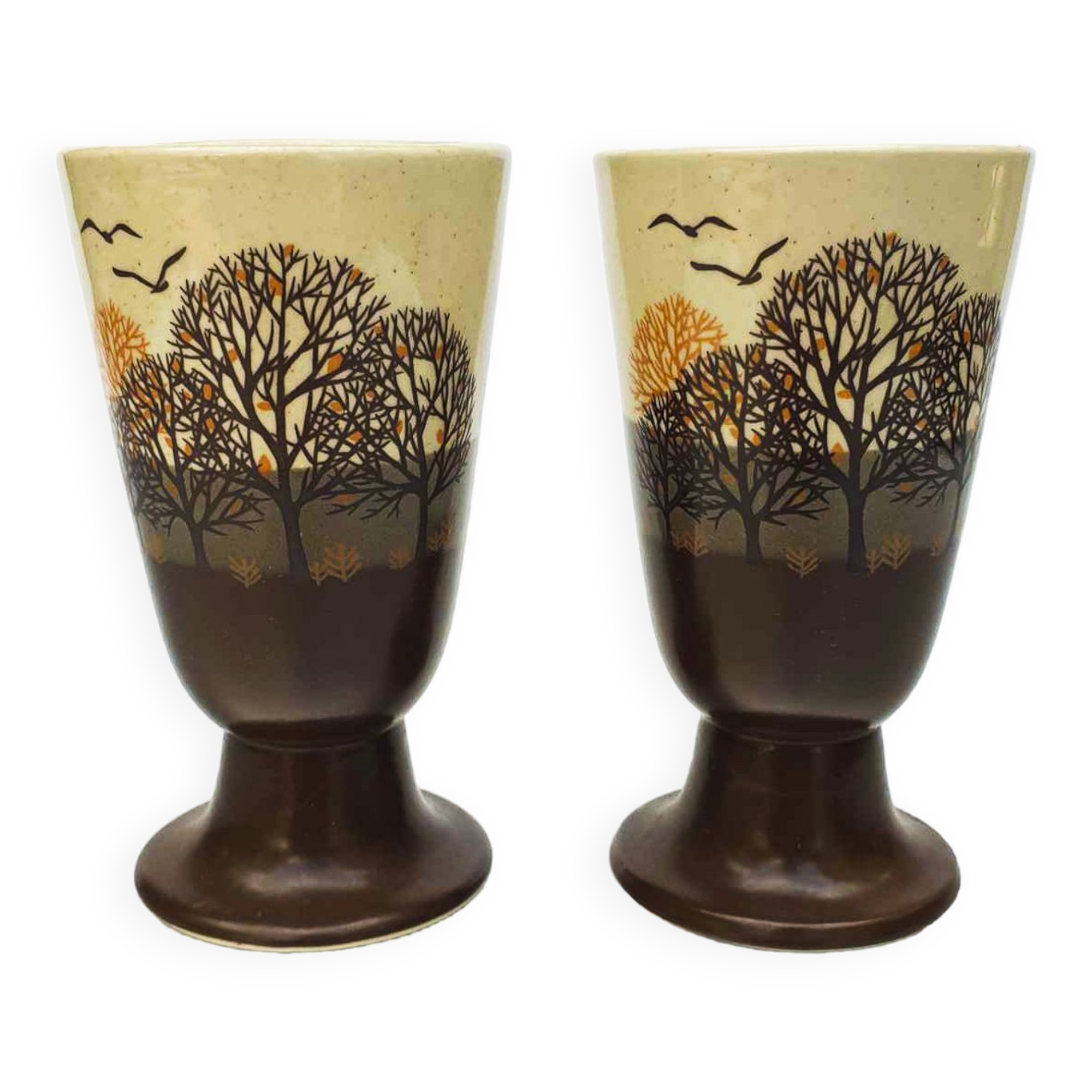 Pair of mazagran (coffee cups) 1970s