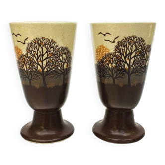 Pair of mazagran (coffee cups) 1970s