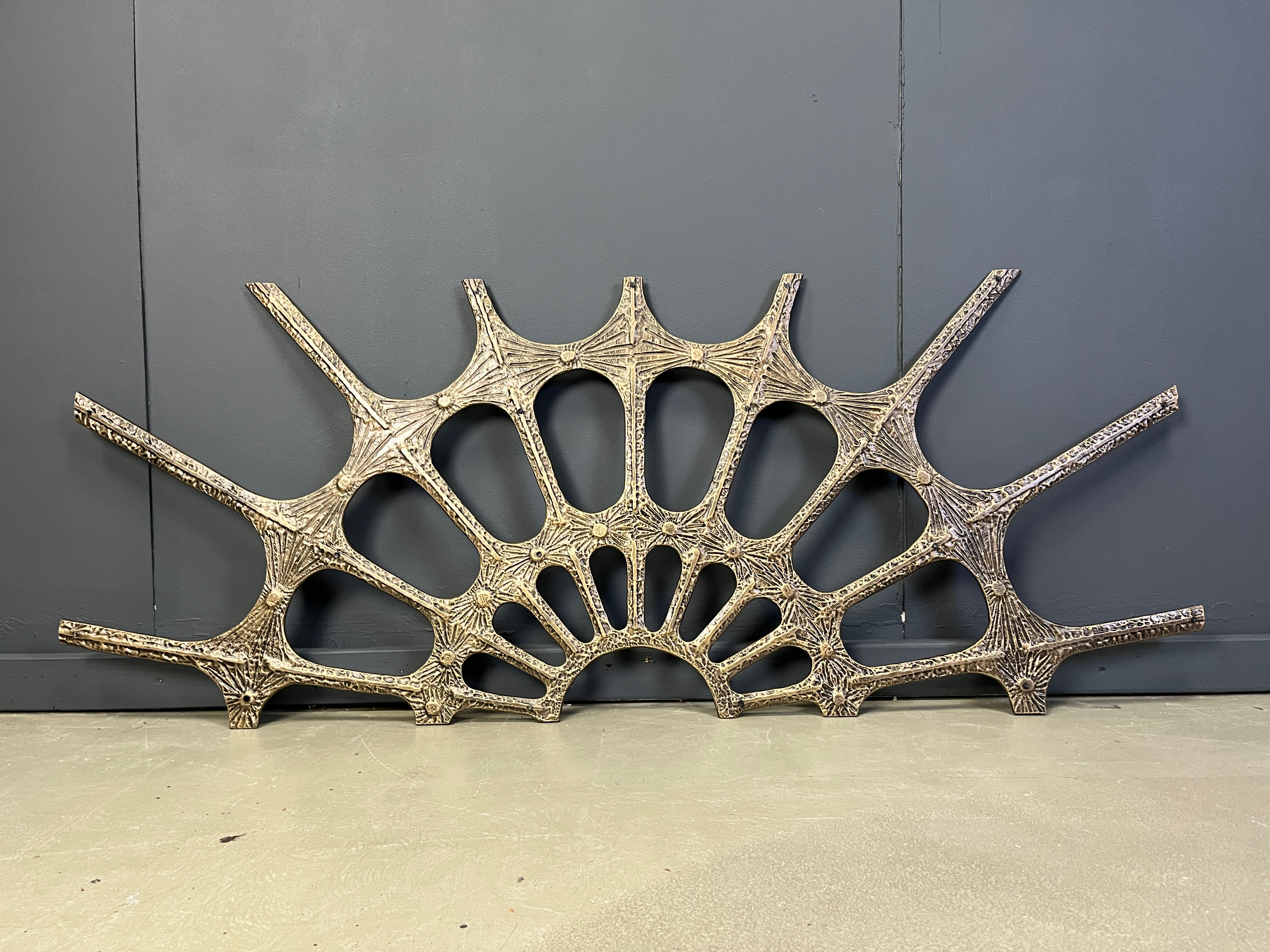 Vintage brutalist wall sculpture, 1970s
