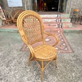 Rattan armchairs circa 1960
