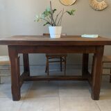 Vintage solid wood farmhouse table.