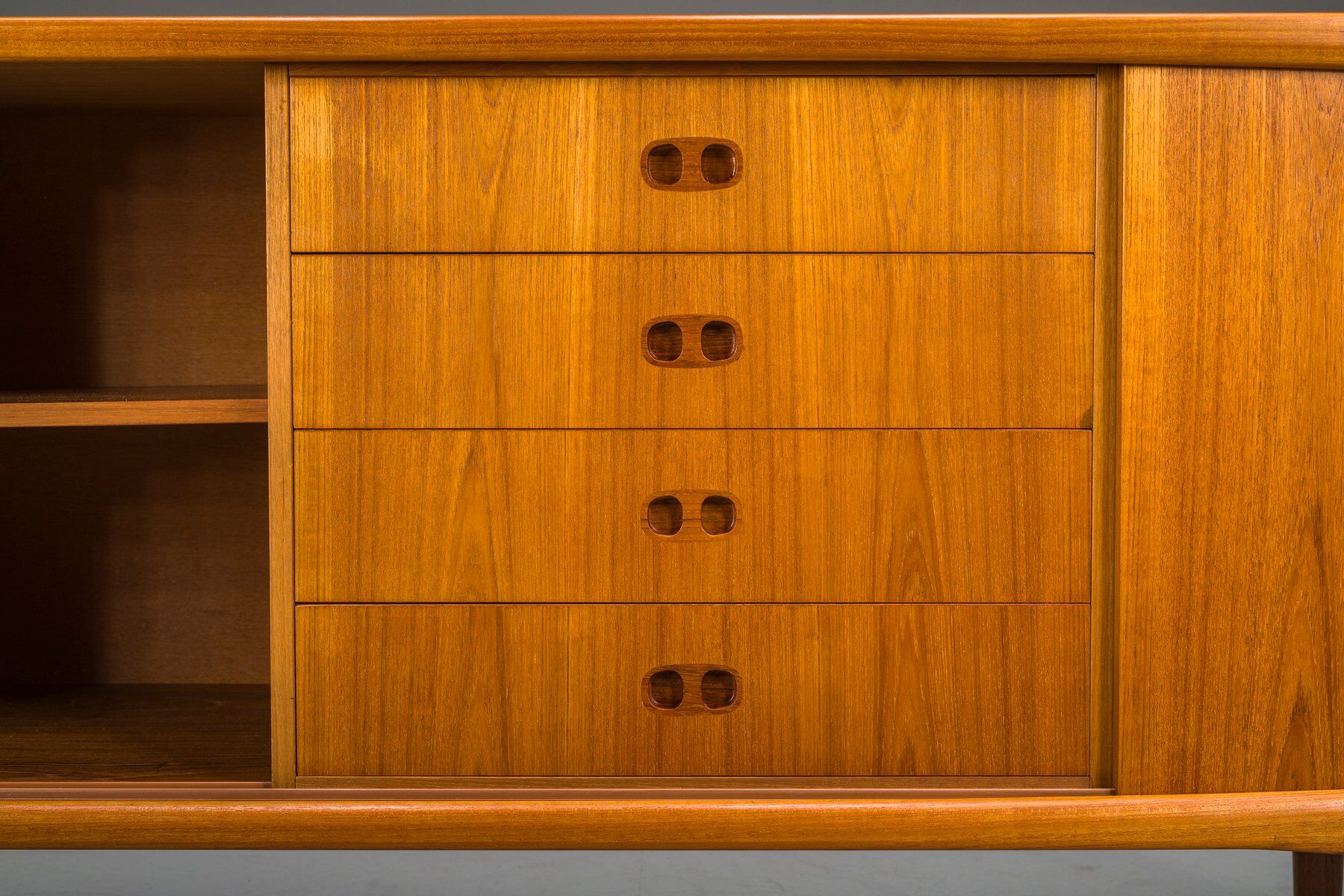 Mid-century Scandinavian modern teak sideboard by Harry Østergaard for Randers Møbelfabrik, 1960s