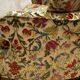 Fauteuil velours fleuri