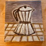 Coffee maker table