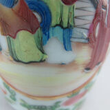 Ancient Chinese vase pink family China 19th century
