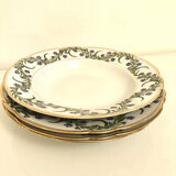 4 assiettes creuses en porcelaine