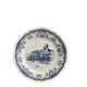 Assiette plate vintage faïence de Gien – Décor bleu romantique