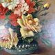Oil on Canvas Painting Floral Still Life, French School, Paris, Early