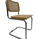 Chaise Cesca modèle b32 en chrome de Marcel Breuer