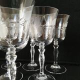 Crystal wine glass