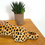 Porcelain statue leopard vintage