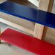 wooden wall shelf multicolor pencils Pierre Sala