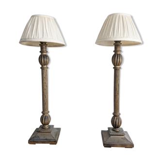 Paire de lampes sur pied