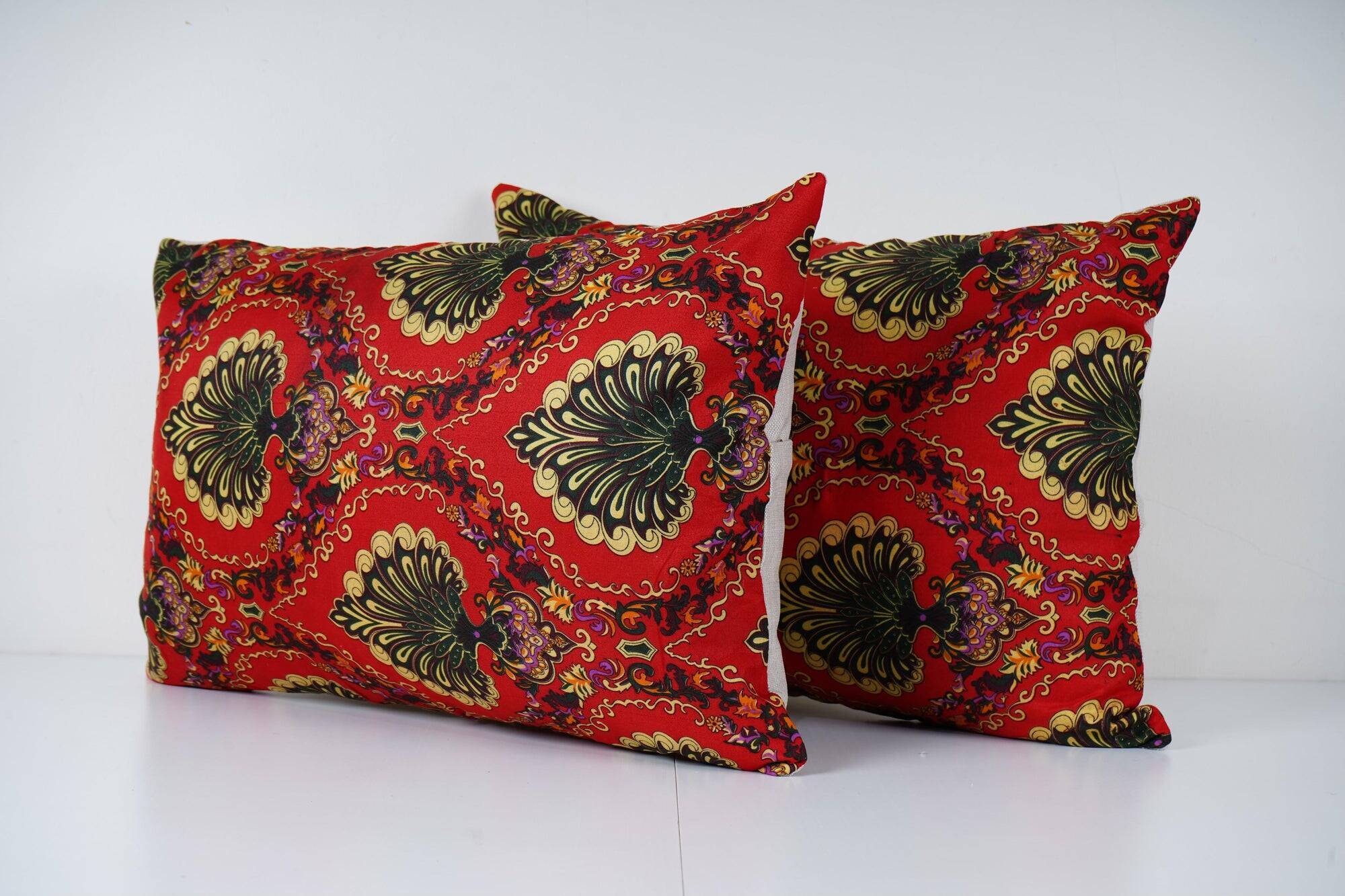 Set of 2 vintage Turkish cushion covers 41x56 cm