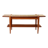 Teak coffee table, reversible top 1960
