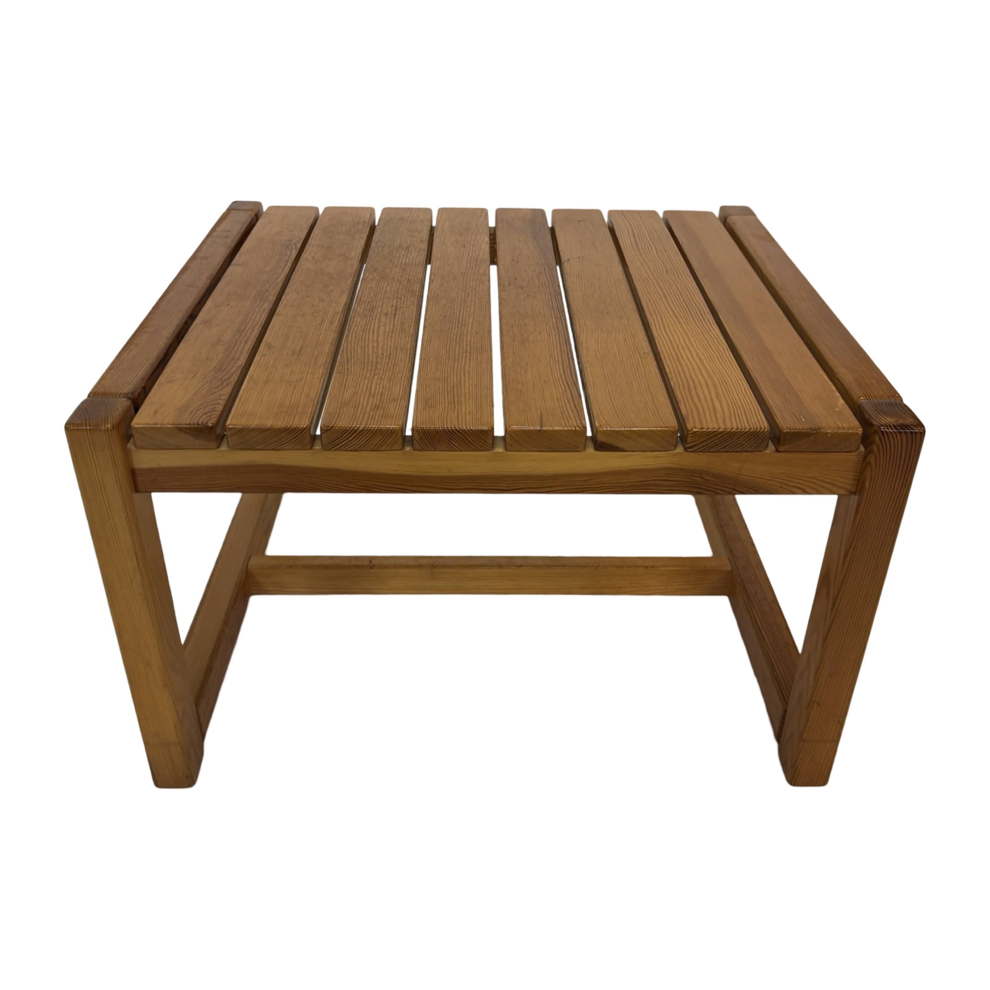 Vintage Wooden Coffee Table Karin Möbring for Ikea 70's Design