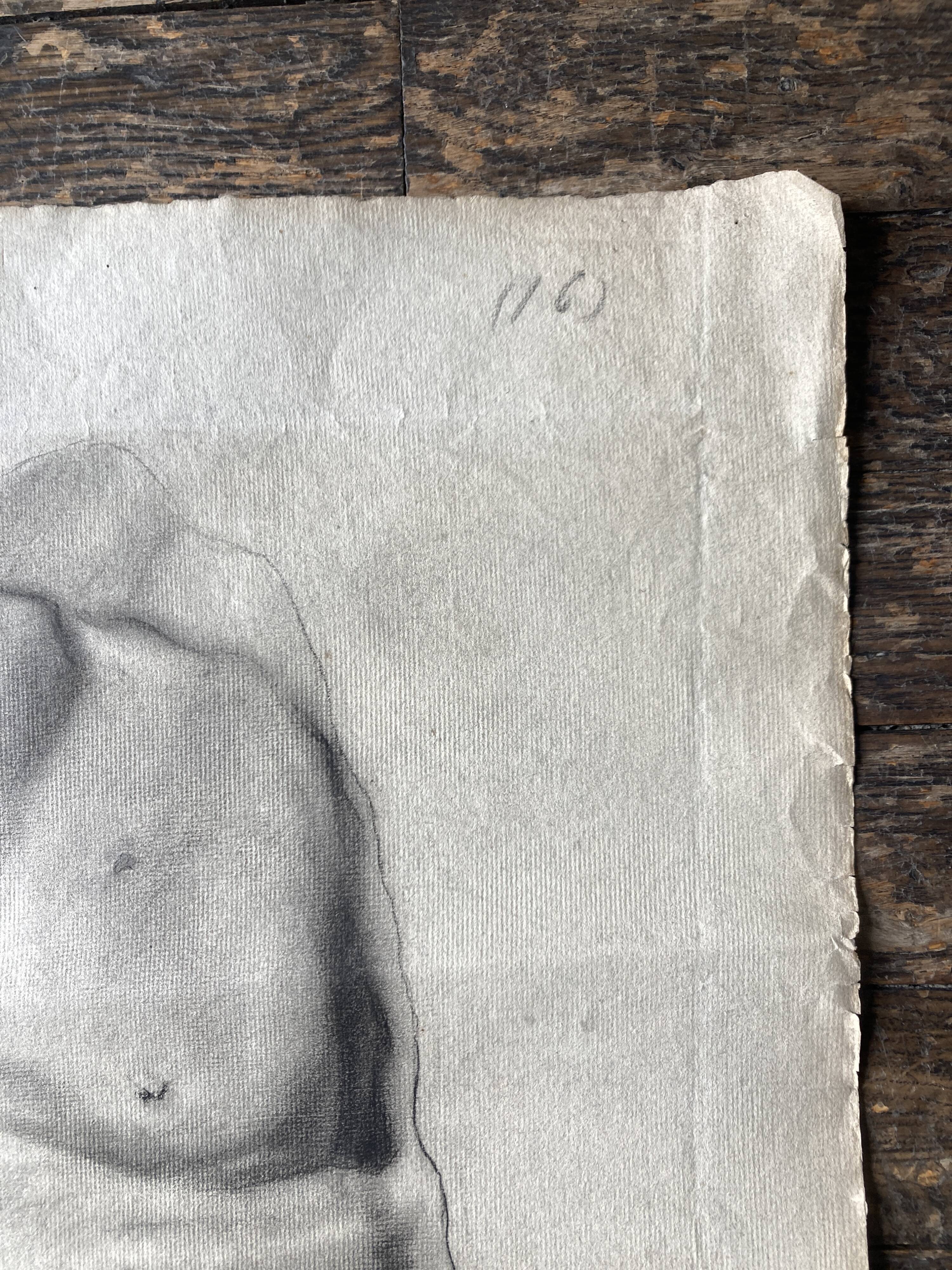 Workshop study on fine watermarked paper, late 19th century, Montparnasse in Paris.