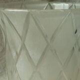 Glass vase frosted decoration diamond art deco