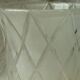 Frosted glass vase with diamond pattern Art Deco