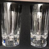2 Christofle crystal glasses