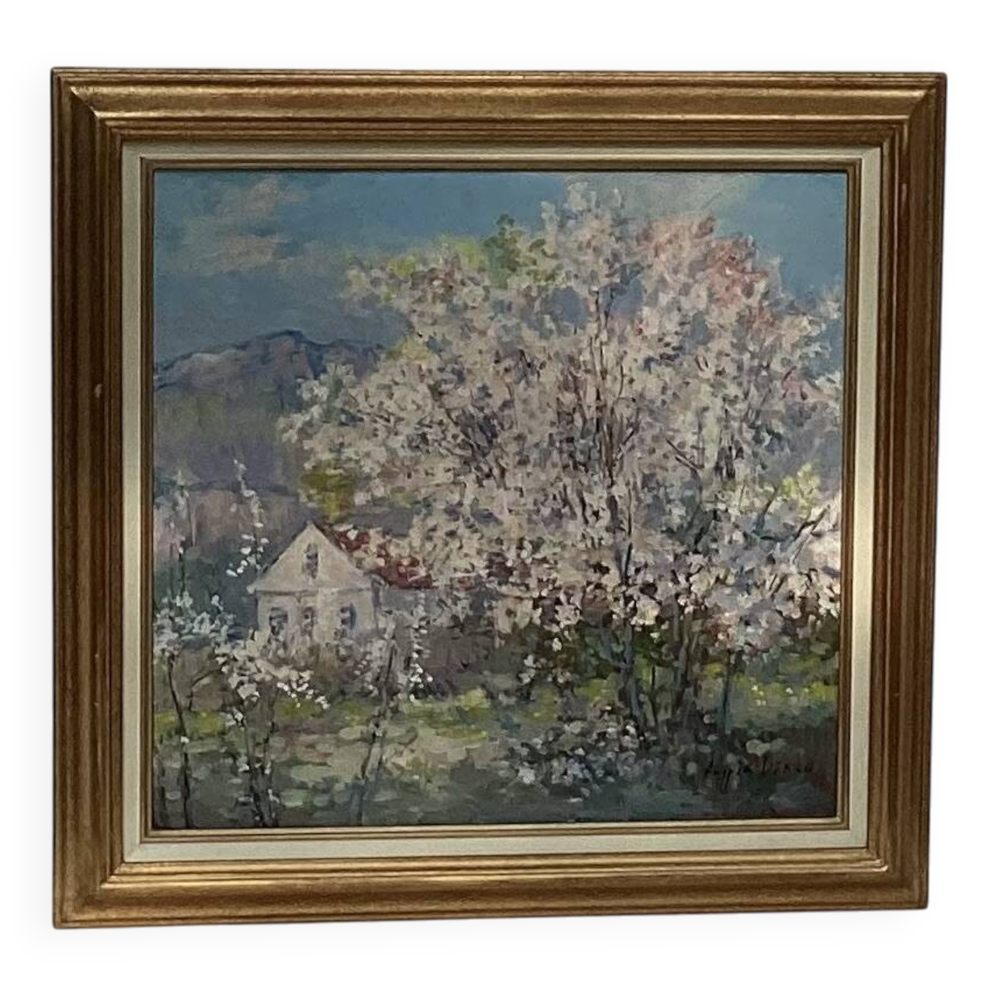 Oil painting on canvas Russian school dimensions: height -64cm - width -67