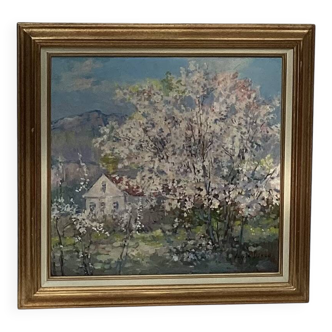 Oil painting on canvas Russian school dimensions: height -64cm - width -67
