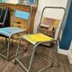 Ensemble de 5 chaises industrielles dépareillées