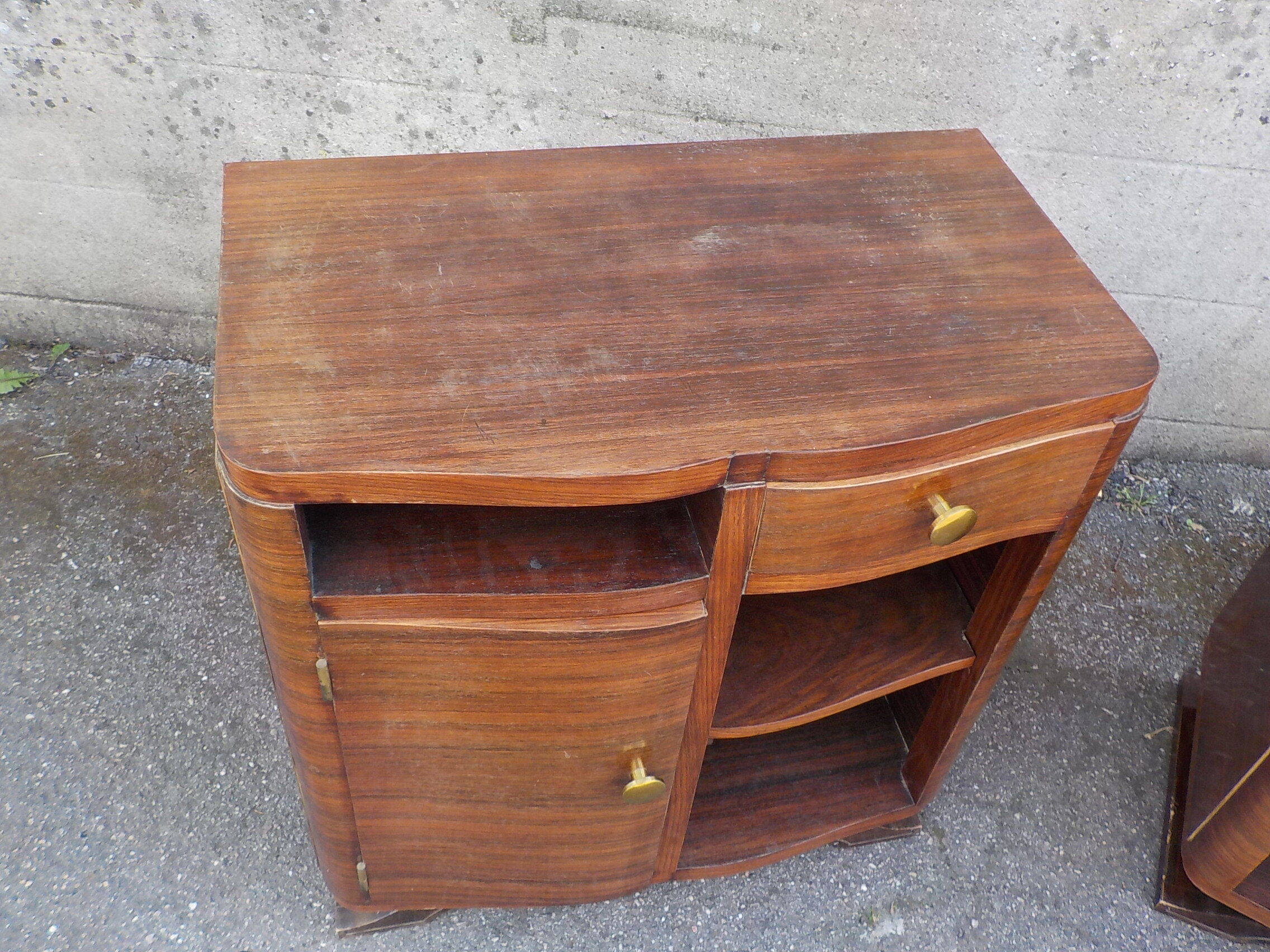 Paire chevet table de nuit art deco ecole de nancy