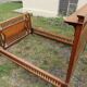 Lit art nouveau 1910 bois vintage