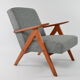Armchair kompas blue gray mottled