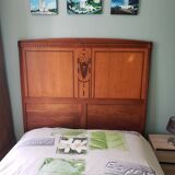 Inlaid headboard and footboard