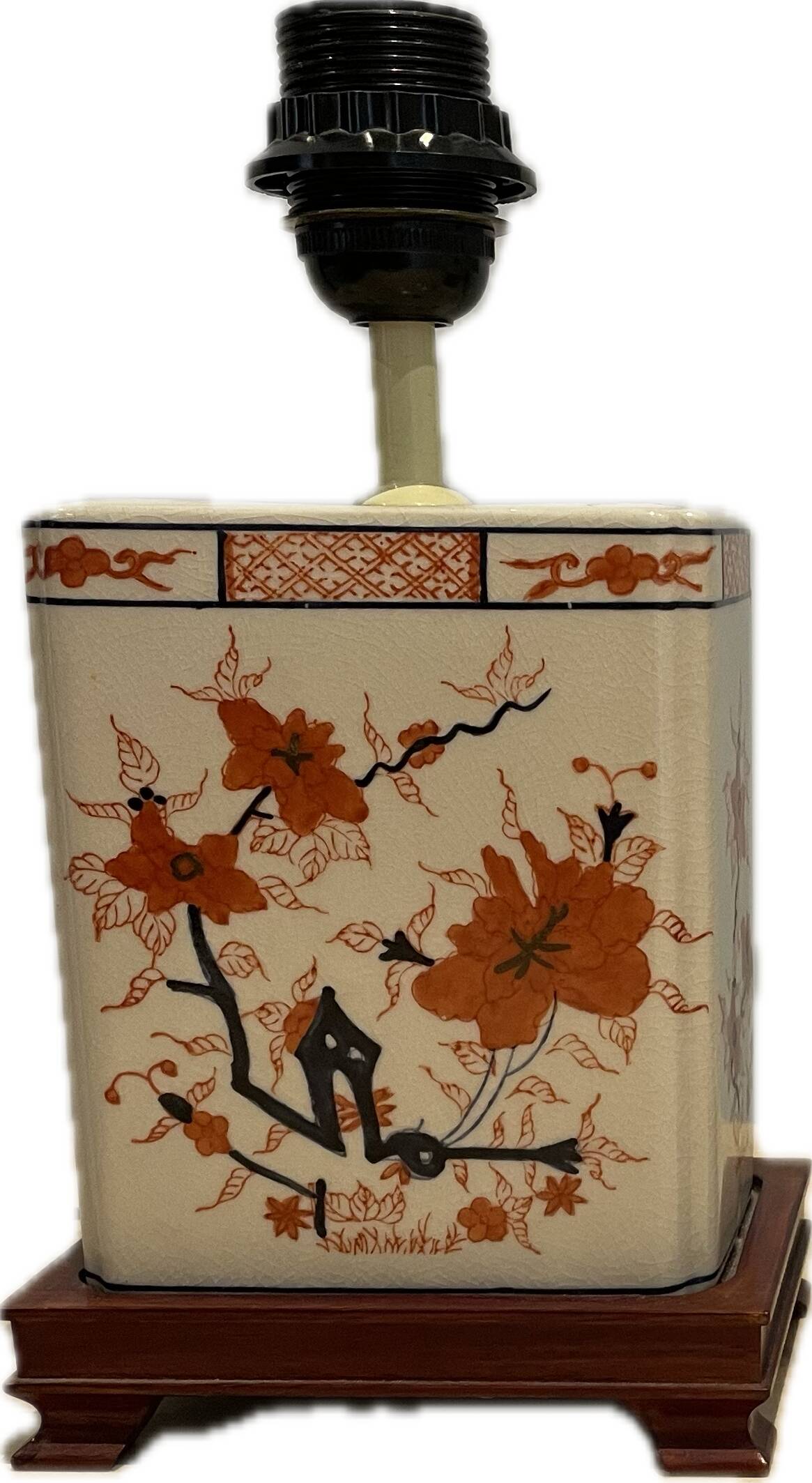 Asian style ceramic bedside lamp