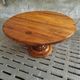 Table ronde ancienne en noyer 140 cm
