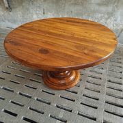 Old round table walnut dining table 140 cm