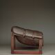 Rare pair of model MP-91 leather lounge chairs by Percival Lafer