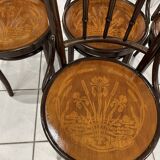 Set of 4 bentwood bistro chairs from the 1930s
