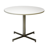 Round table dining room of the 60s/70s vintage design