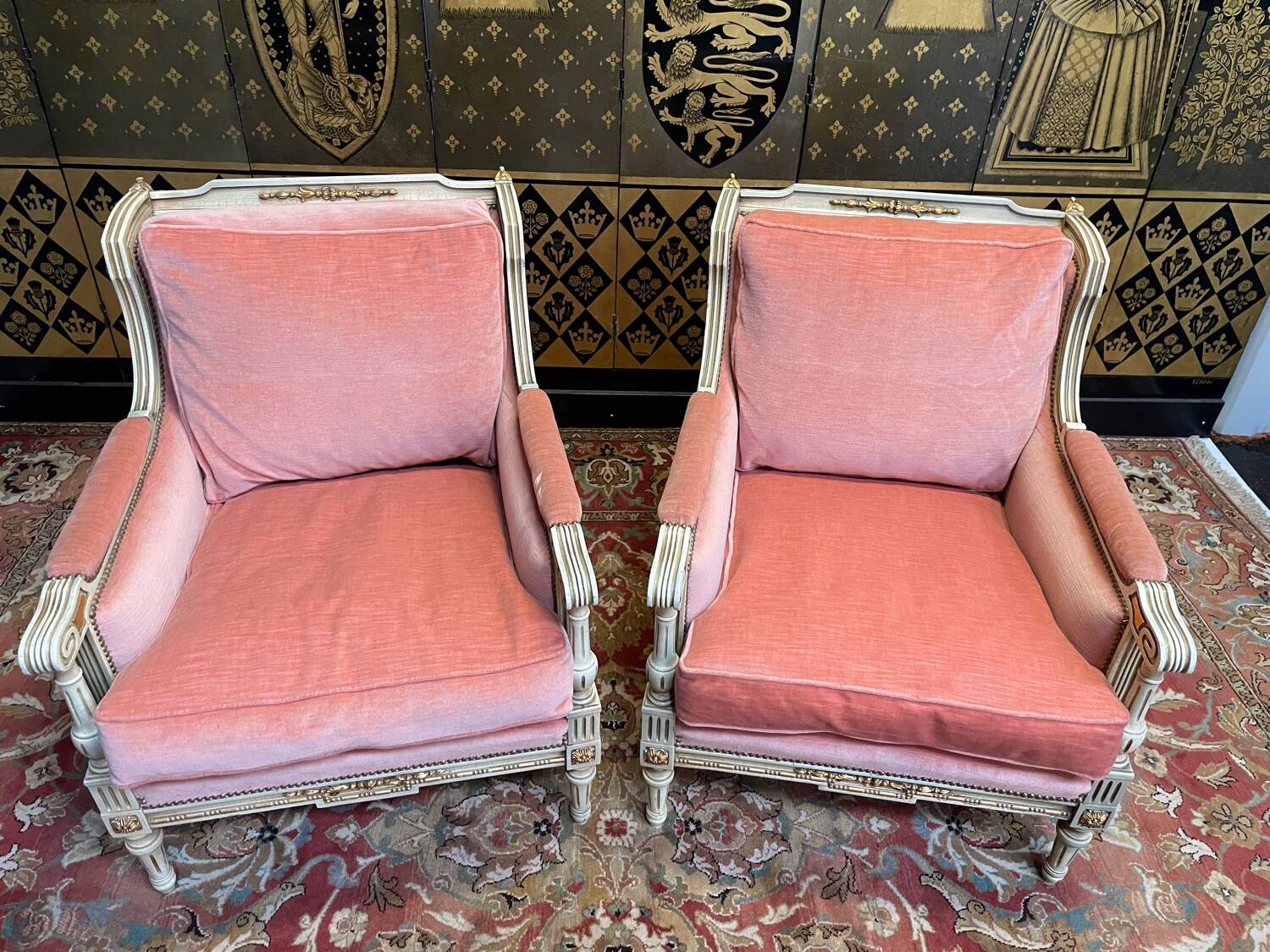Pair of armchairs - Louis XVI style