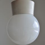 Vintage white ball wall lamp - Bauhaus inspired design