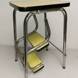 Vintage 3-step stool / step stool in yellow formica