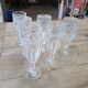 6 flutes in thick chiseled glass
