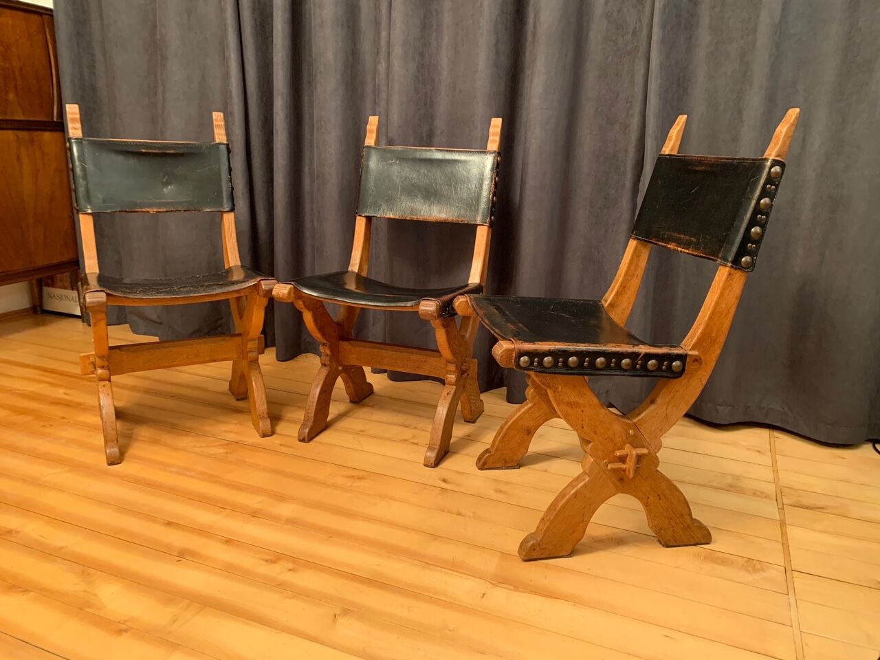 Set of three Bram Sprij chairs, the Netherlands, 1960s