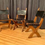 Set of three Bram Sprij chairs, the Netherlands, 1960s