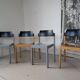 Set of 4 stackable chairs by Rainer Schell