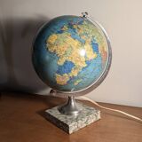 Vintage Taride 1960s marble & glass globe