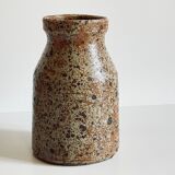 Vintage pyrite stoneware vase