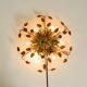 Very beautiful 1960s gold-plated ceiling or wall lamp by Banci Firenze, Ita