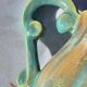 Charming turquoise and amber fluted ceramic – Atelier Le Brusc (Var)