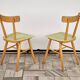 Set of 2 Beech Chairs, 1960s, Czechoslovakia