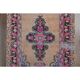 1970s Vintage Turkish Oushak Handmade Wool Cotton Orange Runner Rug 107x319